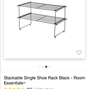 Stackable shoe racks from target room essentials